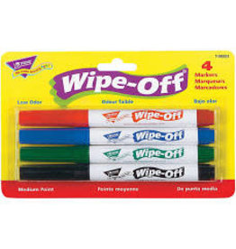 4-Pack Standard Colors wipe off markers