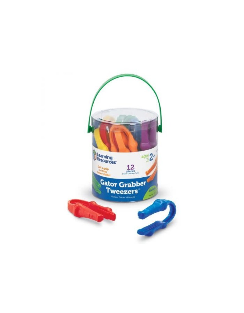 Learning Resources Gator Grabber Tweezers , Set of 12