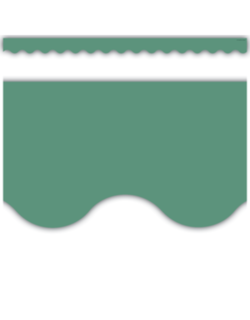 Scalloped Border Trim:  Eucalyptus Green