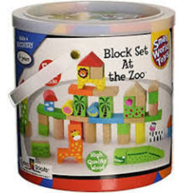 *50 PC Block Set - At The Zoo