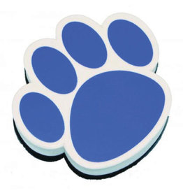 Magnetic Whiteboard Eraser Blue Paw