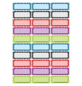 Color Dots Asst Colors Small Nameplates Magnetic 30 pcs