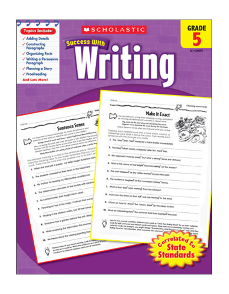 Scholastic Success With Writing