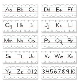 Traditional Manuscript Alphabet Line Bulletin Board