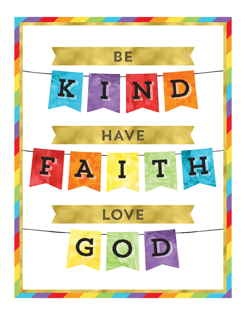 Be Kind Have Faith Love God Chart