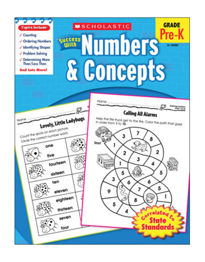 Scholastic Success With Numbers & Concepts
