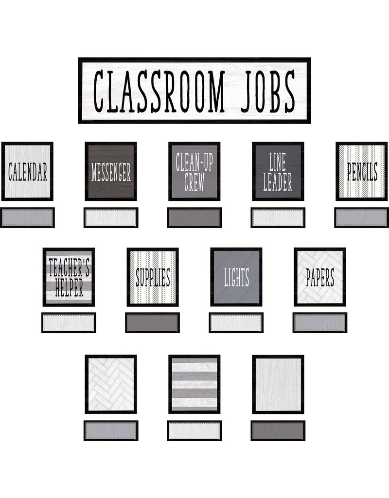 Modern Farmhouse Classroom Jobs Mini  Bulletin Board