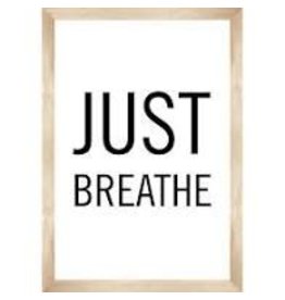 Simply Boho Just Breathe Poster