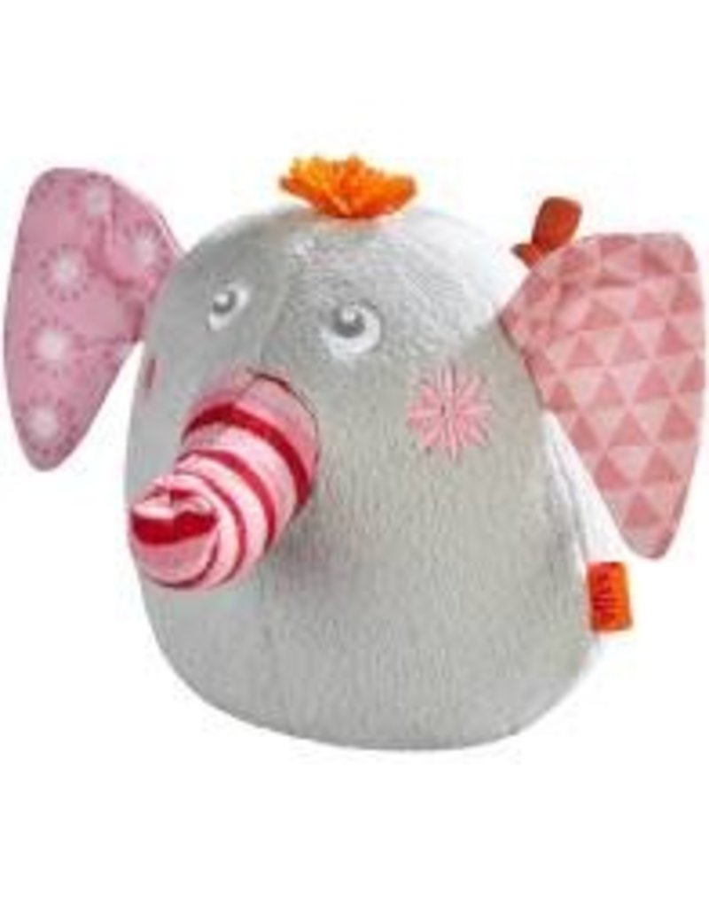Clutching Soft Toy Nelly the Elephant