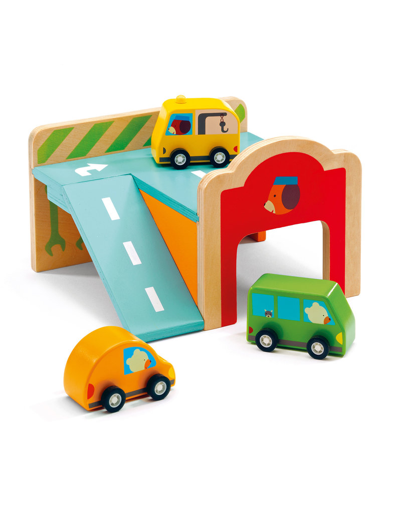 Minigarage Wooden Automobile Set