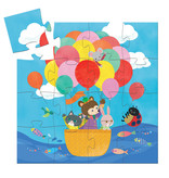 Hot Air Balloon 16pc Silhouette Mini Jigsaw Puzzle