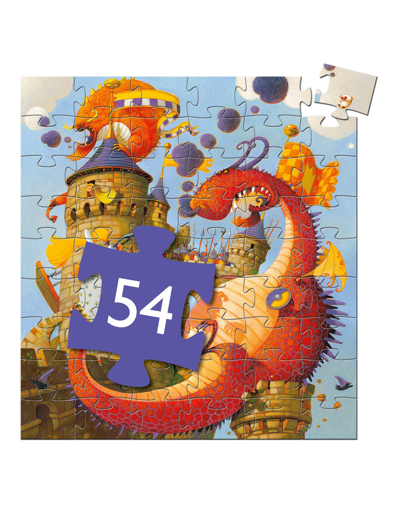 Valliant & The Dragon 54pc Silhouette Jigsaw Puzzle