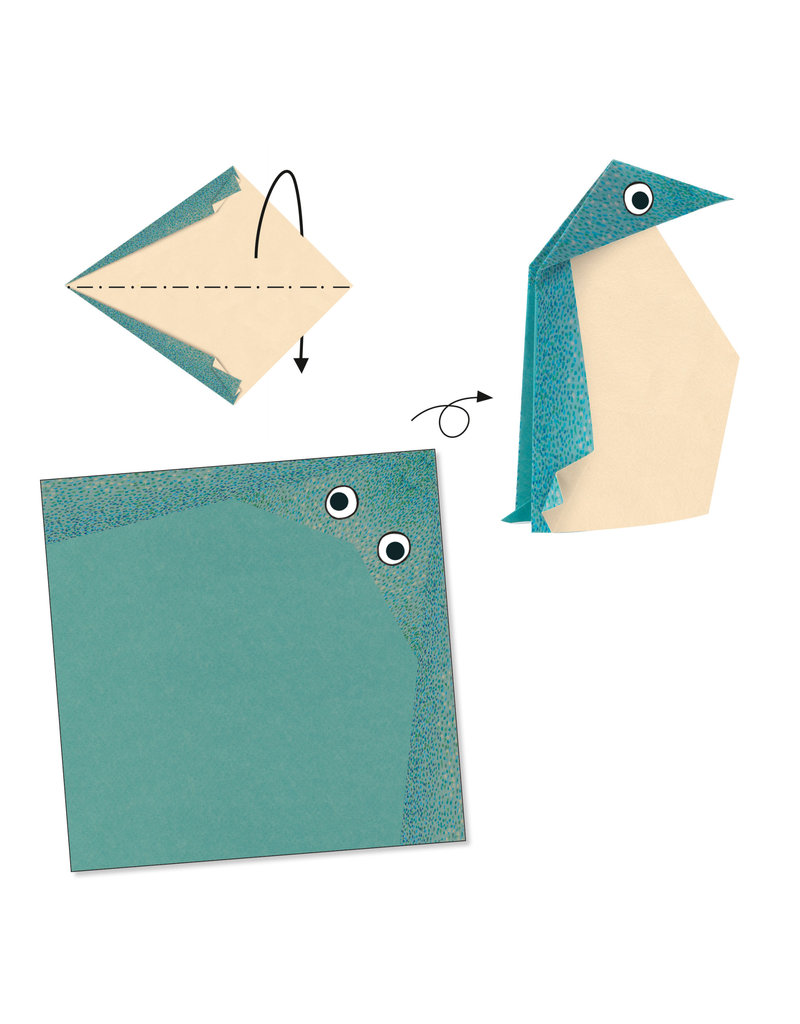 Polar Animals Origami Paper Craft Kit