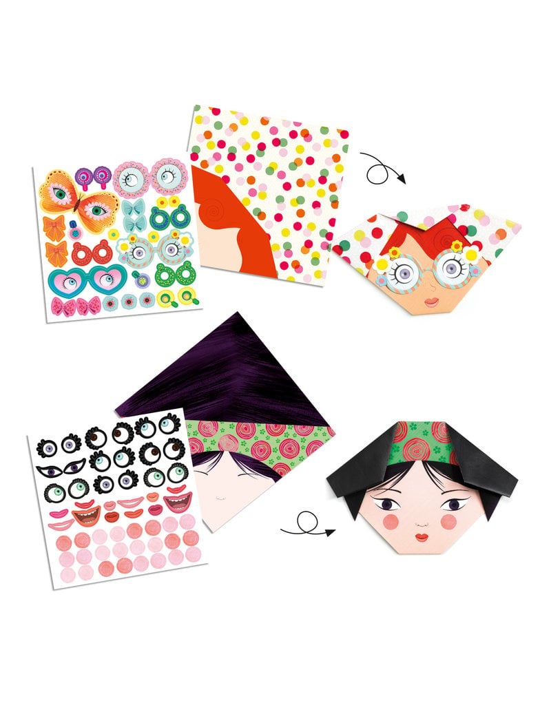 Pretty Faces Origami Paper Craft Kit