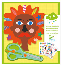 Hair Dresser Sticker Collage Activity