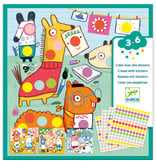 Colored Dots Sticker Collage Activity