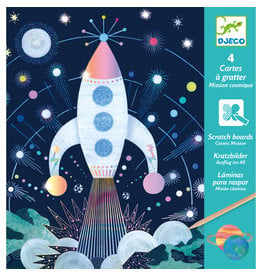 Cosmic Mission Metallic Scratch Card Activity Set