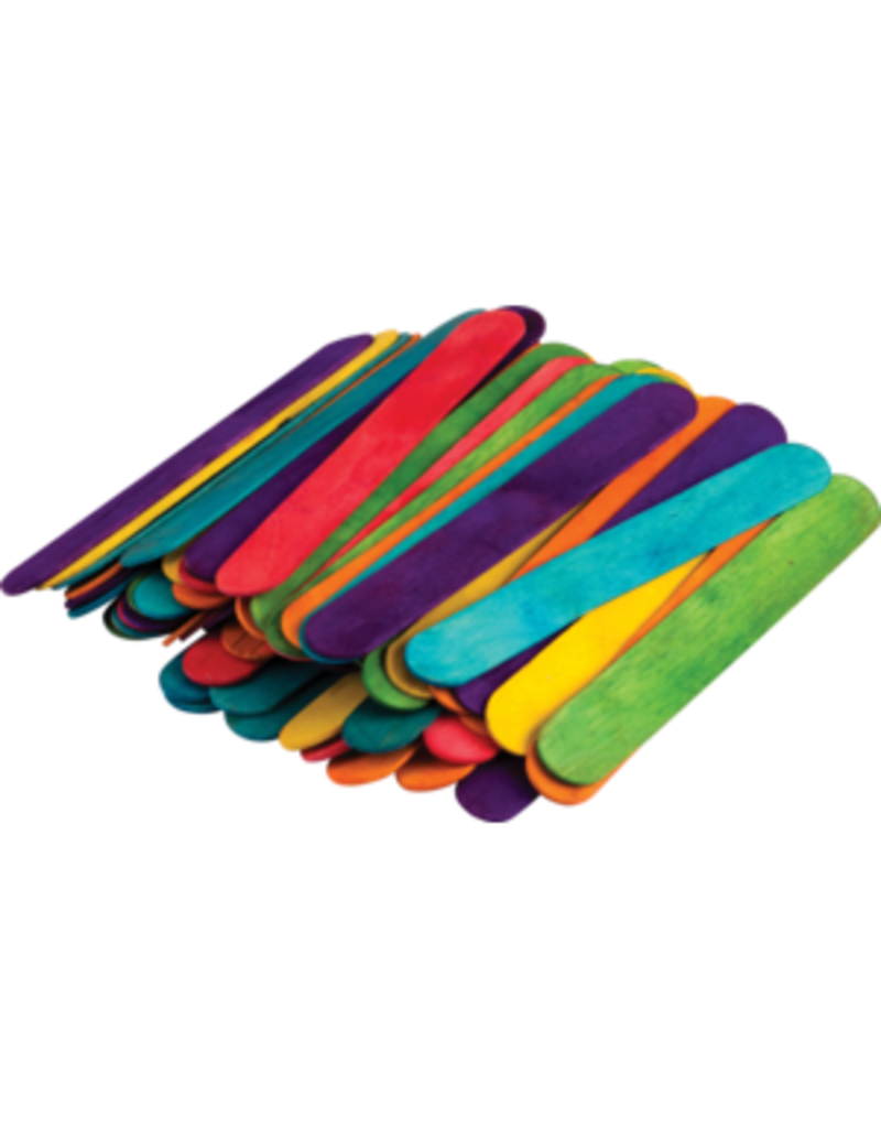 STEM Basics: Multicolor JumboCraft Sticks - 200