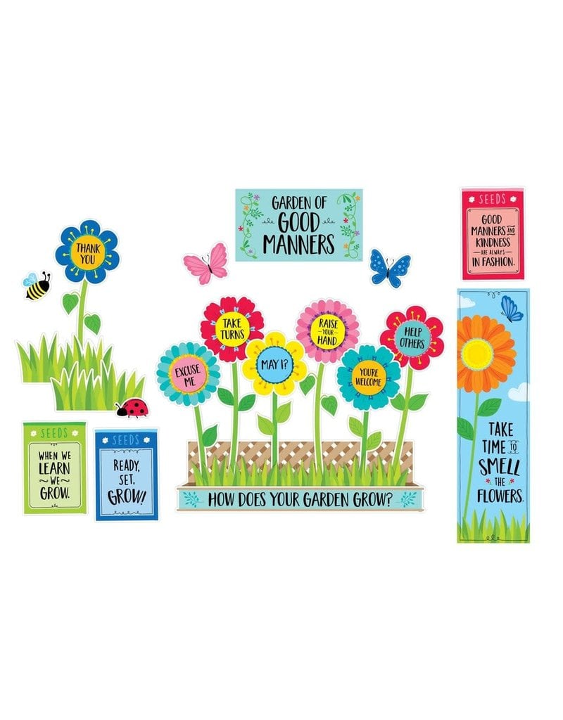 Garden of Good Manners Mini Bulletin Board