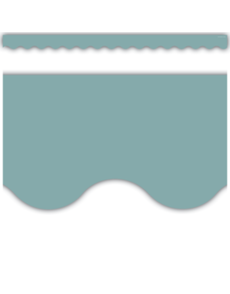 Scalloped Border Trim:  Calming Blue