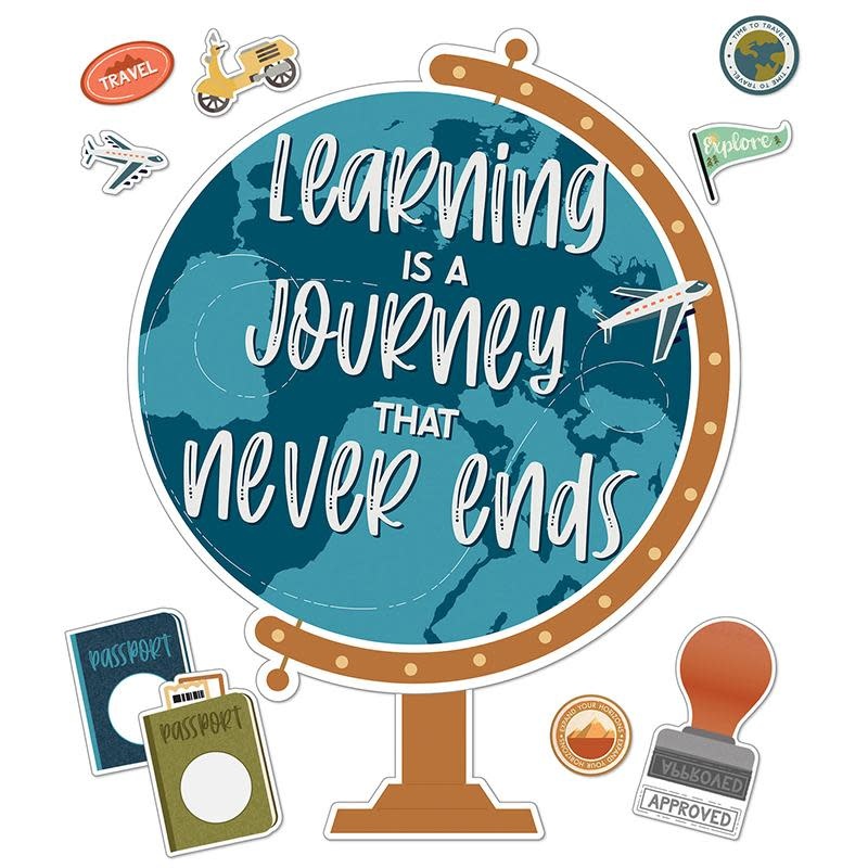Let's Explore Learning Is A Journey Bulletin Board Set Tools 4 Teaching