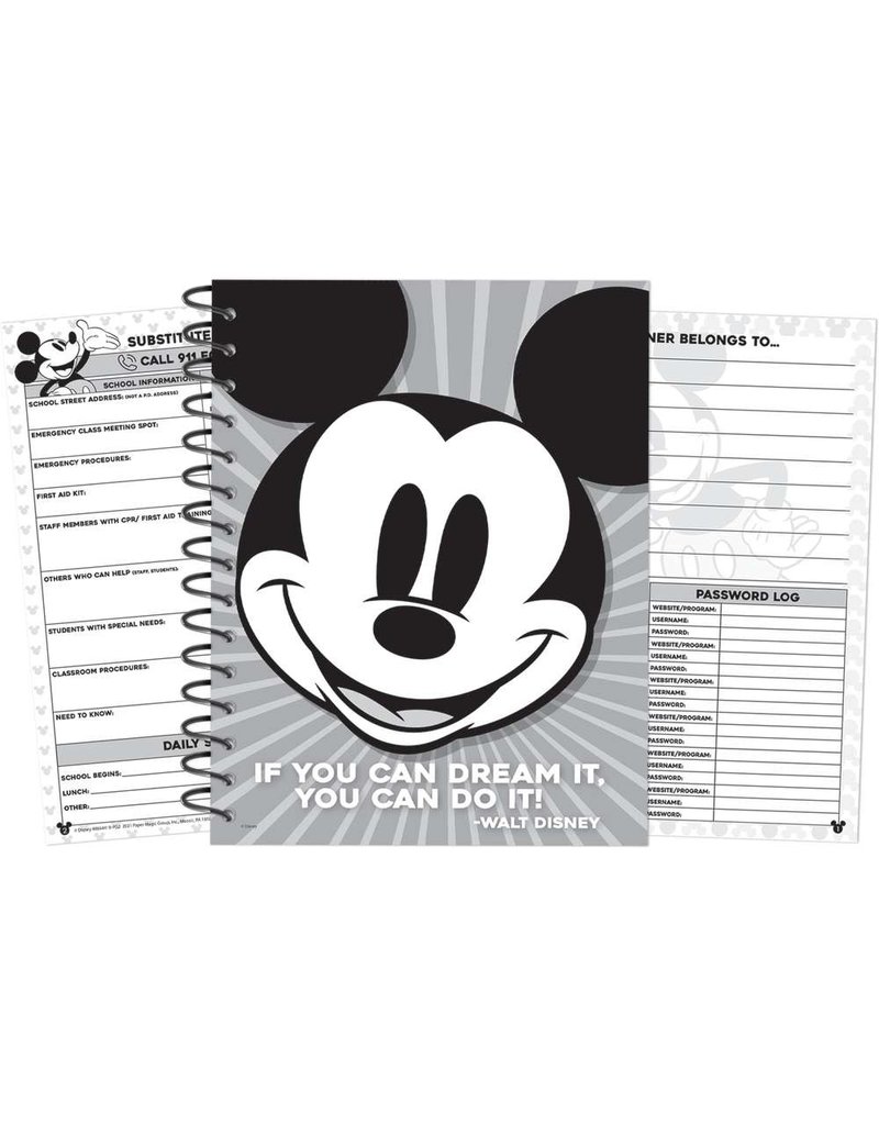 Mickey Mouse Throwback Lesson Plan Book