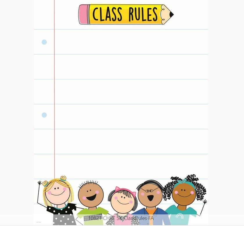 Stick Kids Class Rules Chart Tools 4 Teaching