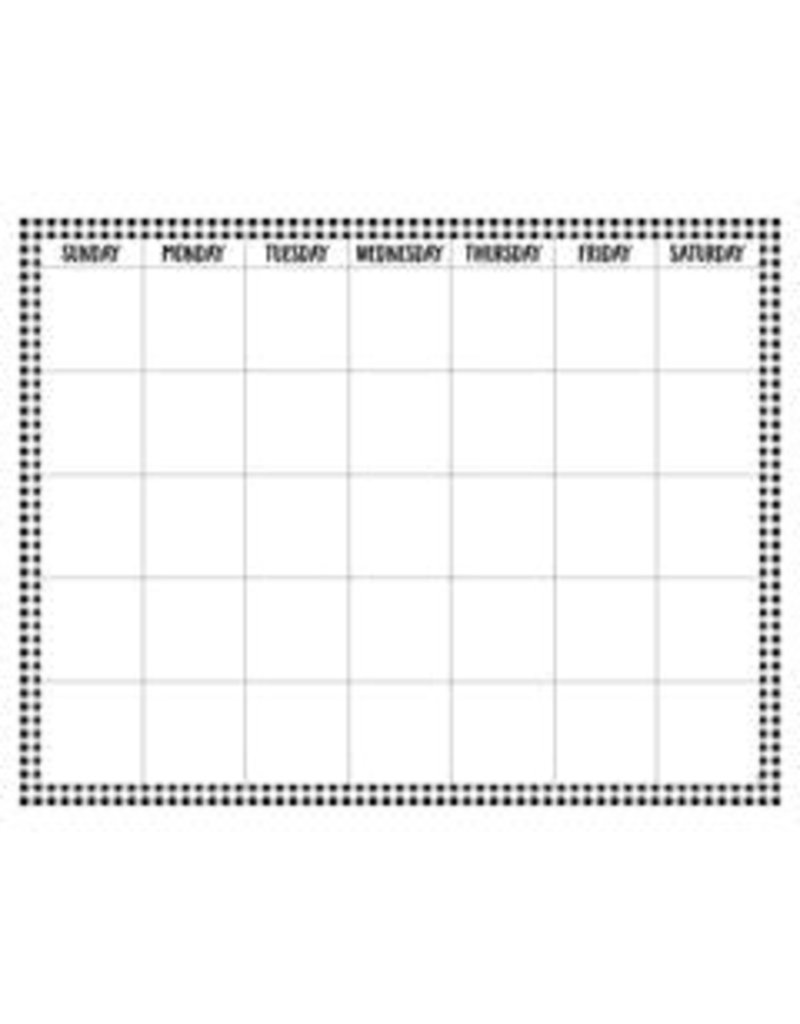 Buffalo Check Calendar Chart