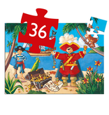 The Pirate & His Treasure 36pc Silhouette Jigsaw Puzzle
