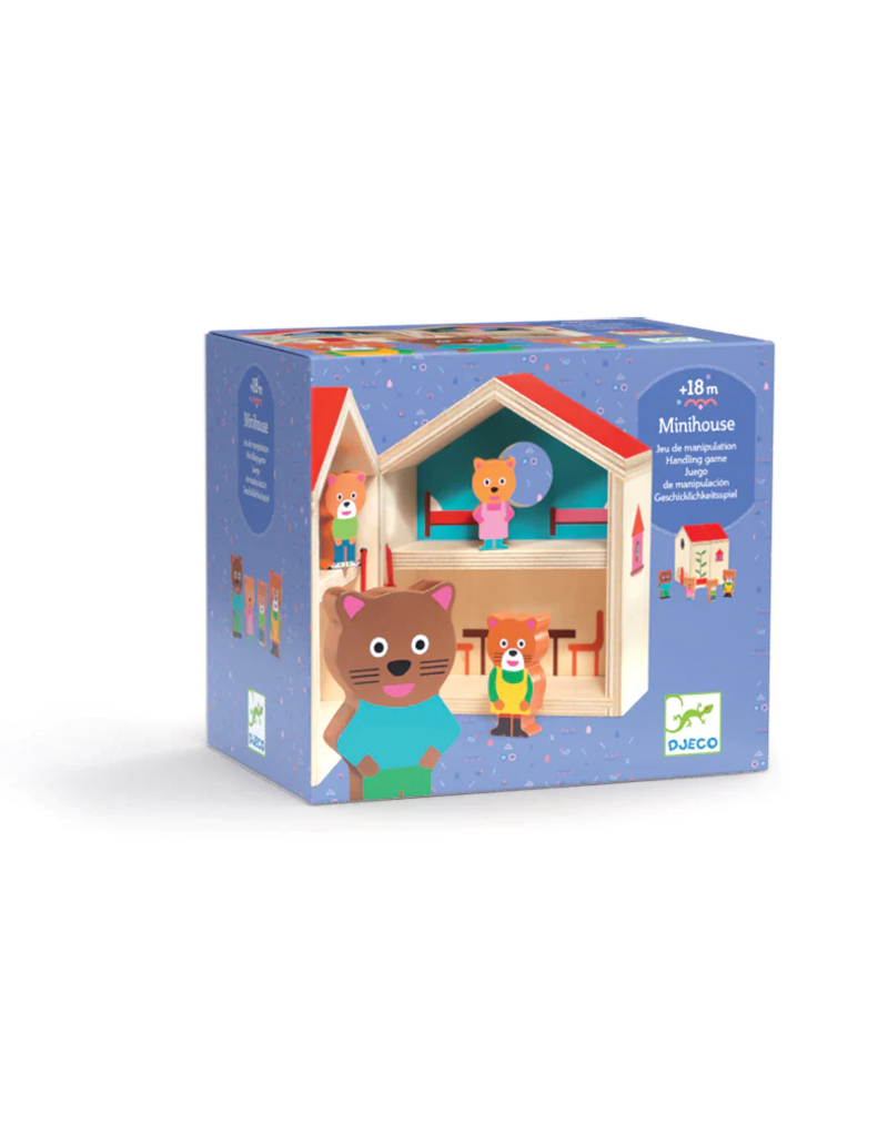 Minihouse Wooden Dollhouse Set