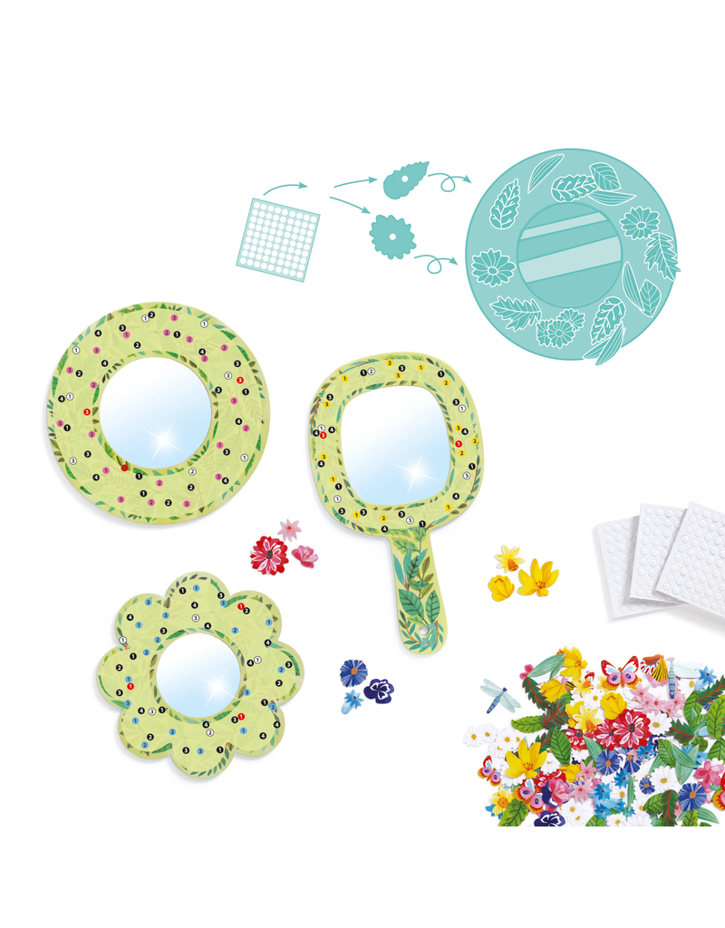 Pretty Flower DIY Mirrors Craft Kit