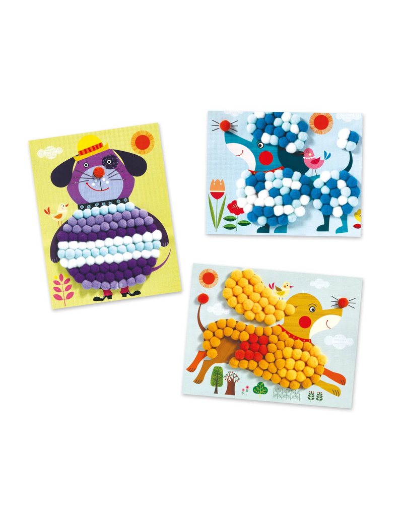 PomPom Puppies Collage Craft Kit - Tools 4 Teaching