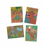 When Dinosaurs Reigned Metallic Scratch Card Activity Set