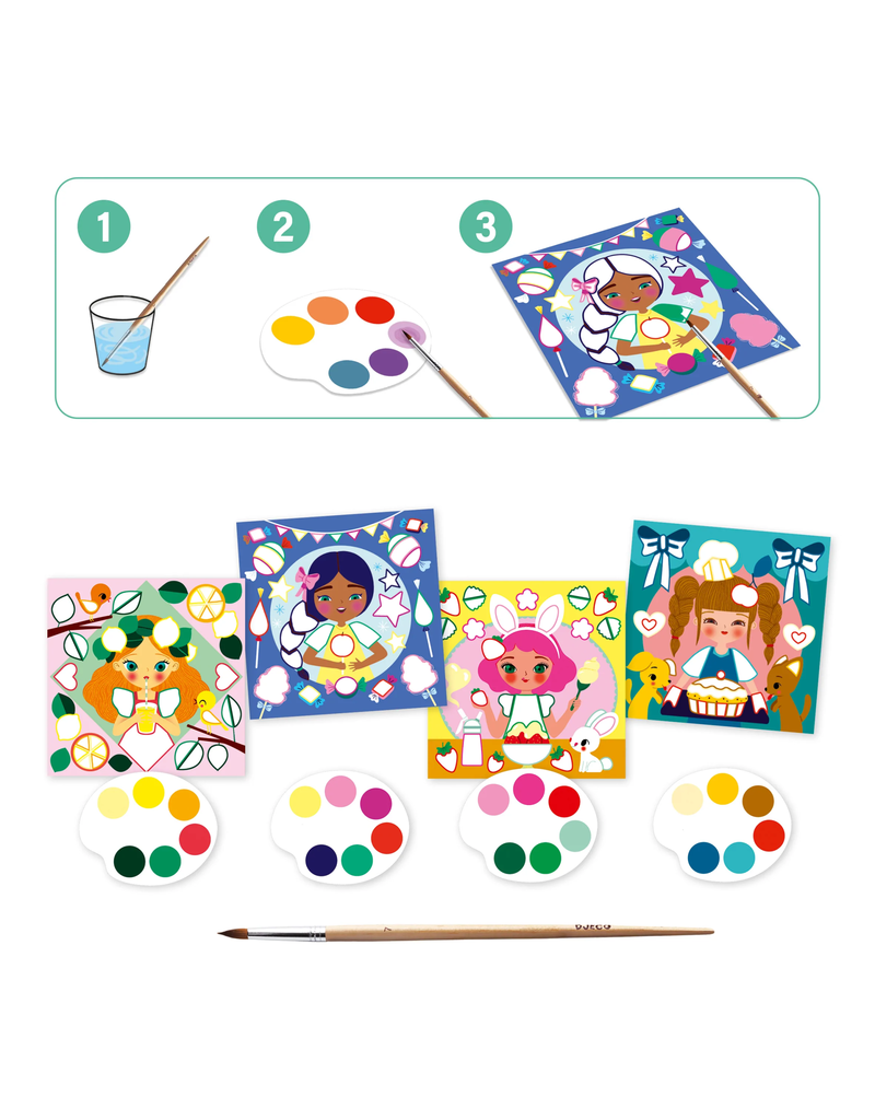Snack Time Surprise Watercolor Painting Cards Activity Set - Tools 4  Teaching