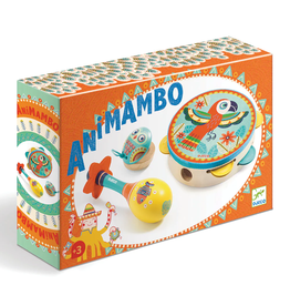 *Animambo Tambourine, Maraca, Castanet Musical Instrument Set