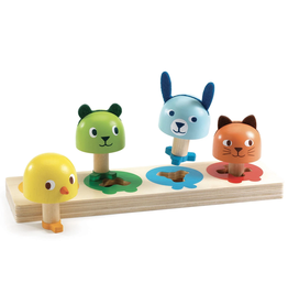 Tourniki Wooden Peg Animal Shape Sorter