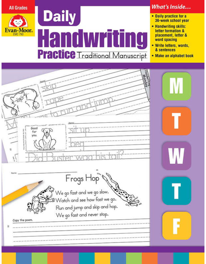 Daily Handwriting Practice: Traditional Manuscript, Grades K-6