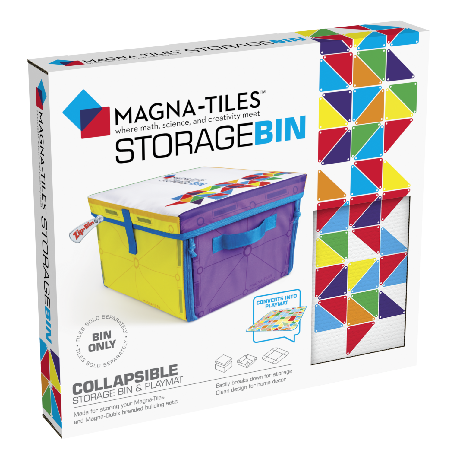 Magna Tiles Storage Bin Interactive Play Mat Tools 4 Teaching