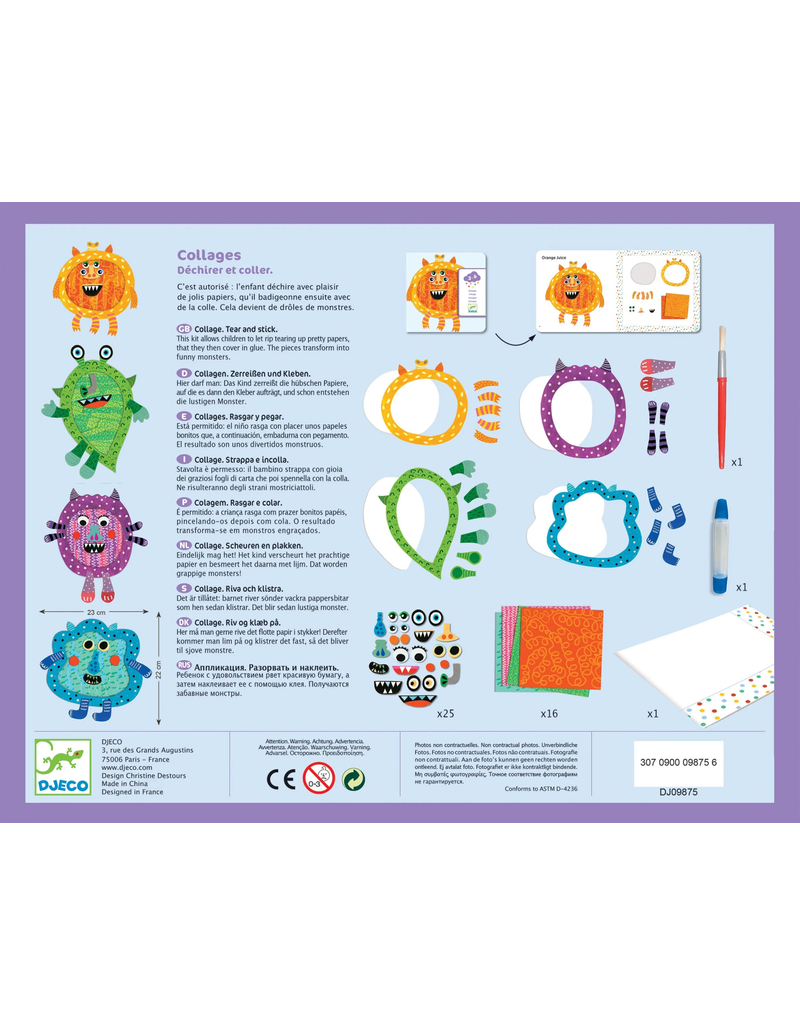 Happy Monsters Collage Craft Kit