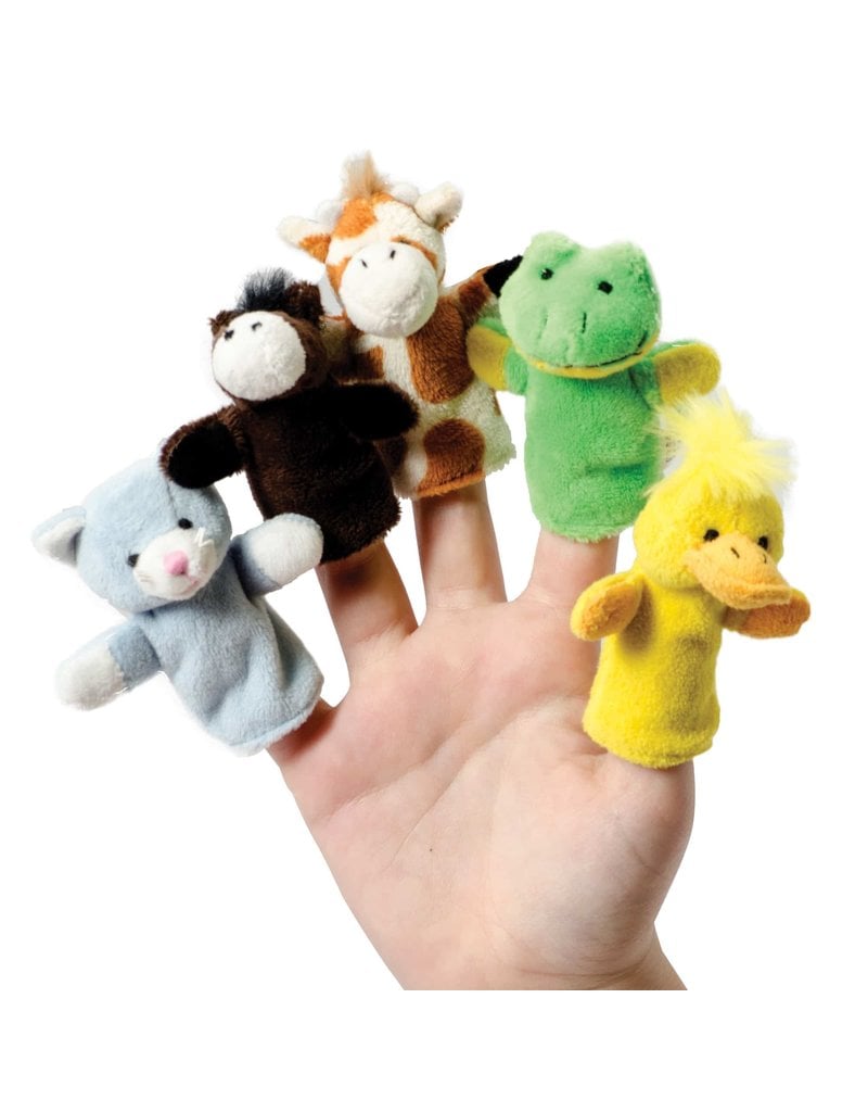 ACC Set of Ten Rubber Finger Hands for Two Finger Hands Mini Puppets