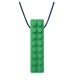 Ark's Brick Stick® Chew Necklace (Textured) - Forest Green, XXT / Very Firm