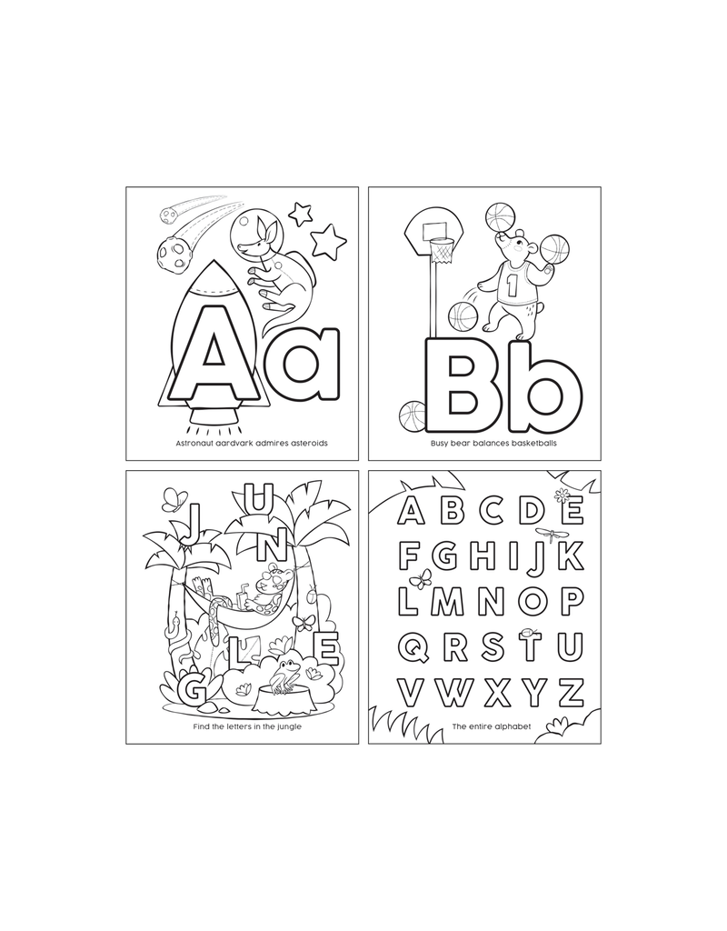 ABC: Amazing Animals Toddler Coloring Book