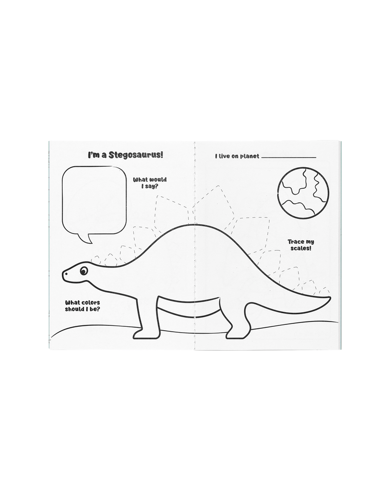 Mini Traveler Coloring and Activity Kit - Dinosaurs in Space