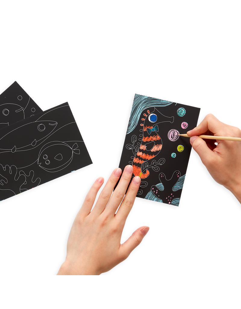 Friendly Fish Scratch and Scribble Mini Scratch Art Kit