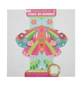 Colorific Canvas Paint by Number Kit - Marvelous Moth