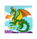 Colorific Canvas Paint by Number Kit - Fantastic Dragon