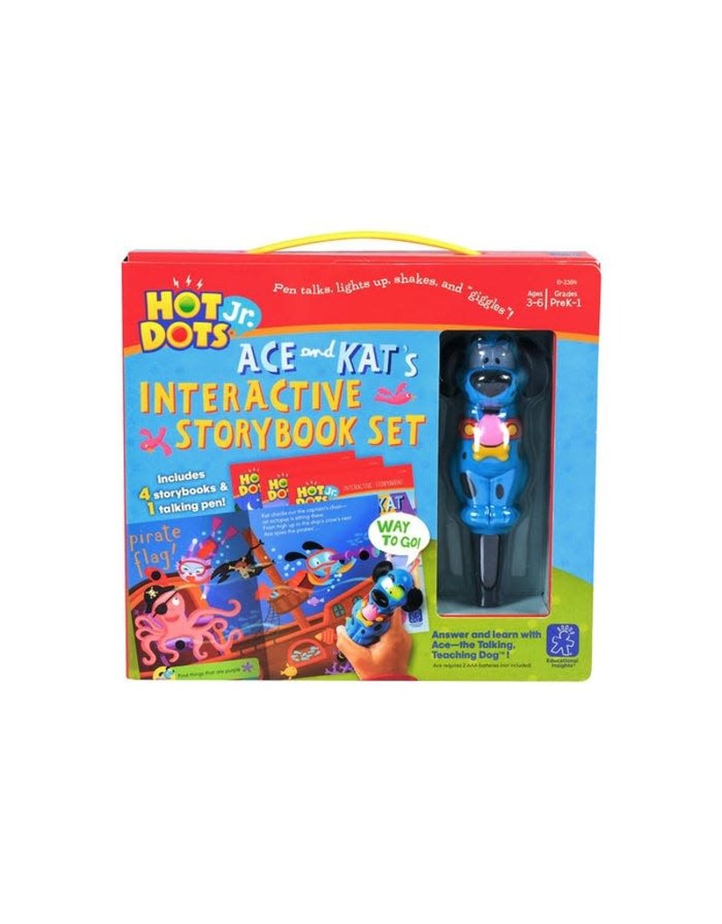 *Hot Dots® Jr. Interactive Storybooks - 4 Book Set with Ace—the Talking, Teaching Dog® Pen