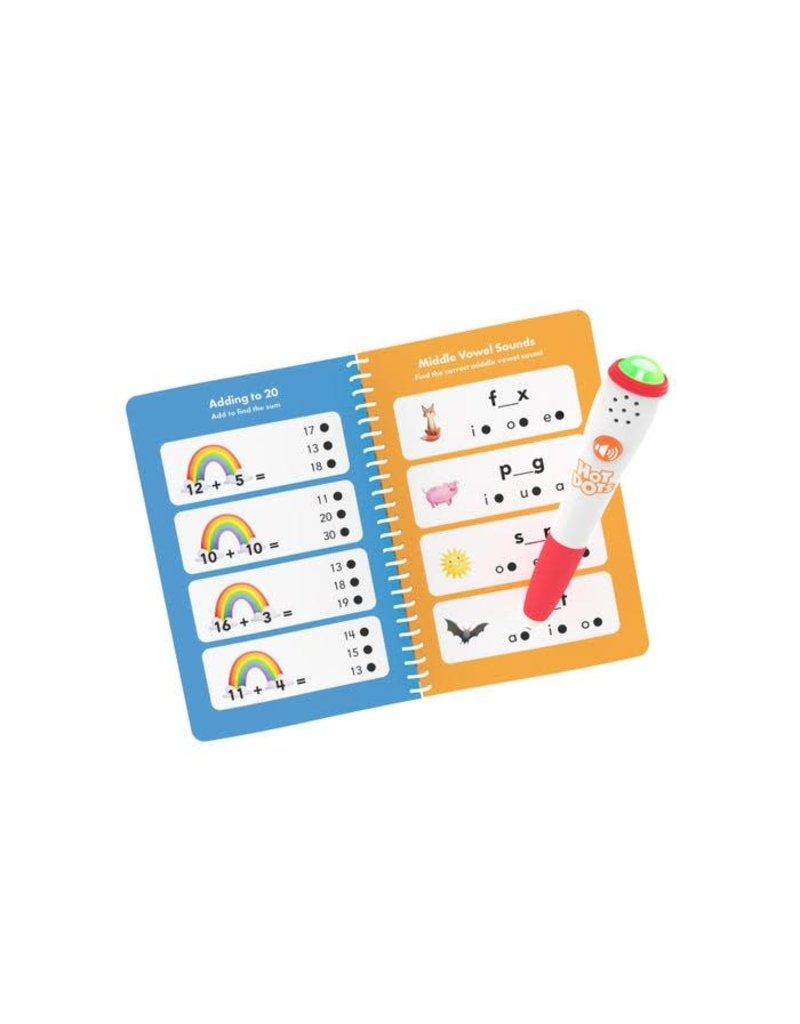 Hot Dots® First Grade Essentials Reading & Math Workbook