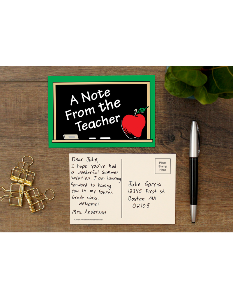 A Note From the Teacher Postcards