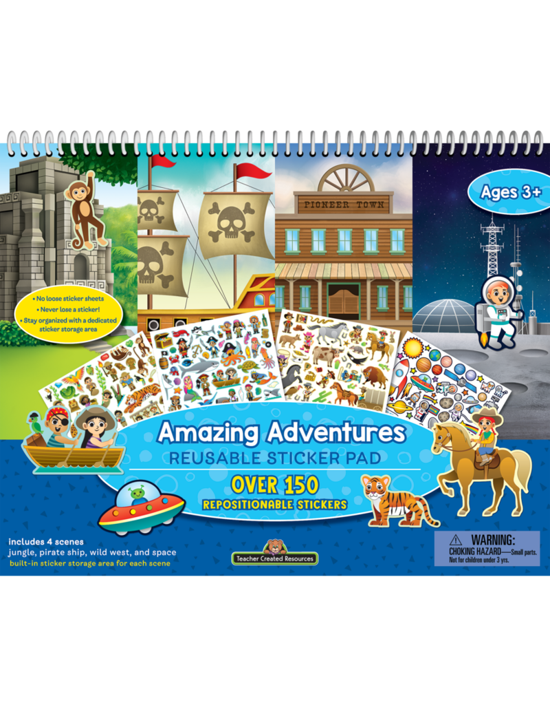 Amazing Adventures Reusable Sticker Pad